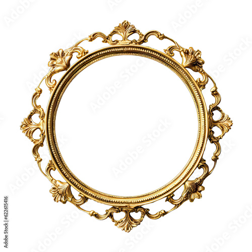 Vintage gold frame with intricate details. A beautiful art object for any room 6