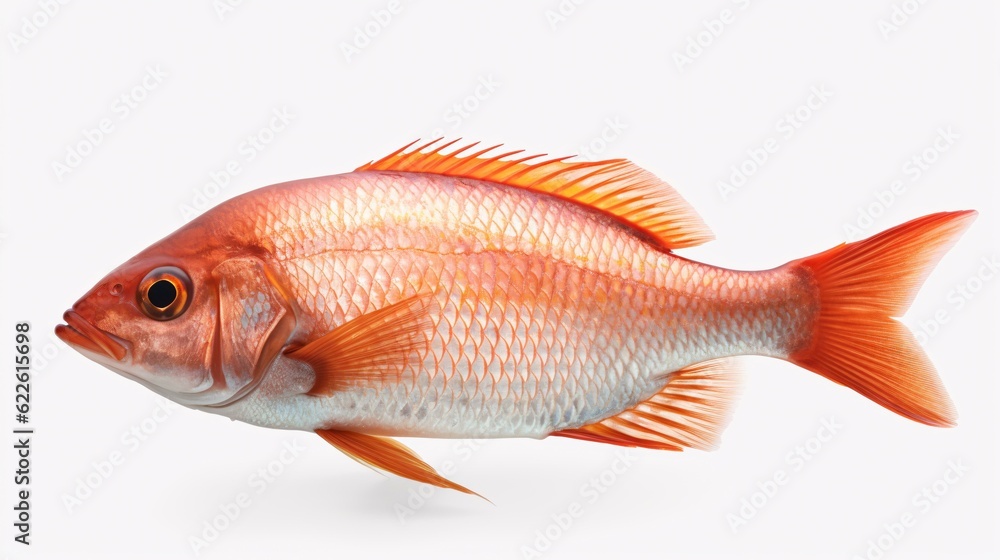 Fototapeta premium goldfish isolated on white