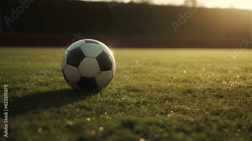 soccer ball on the grass © KWY