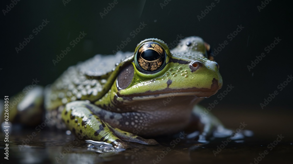 Obraz premium frog on a leaf