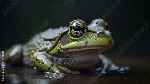 frog on a leaf © KWY