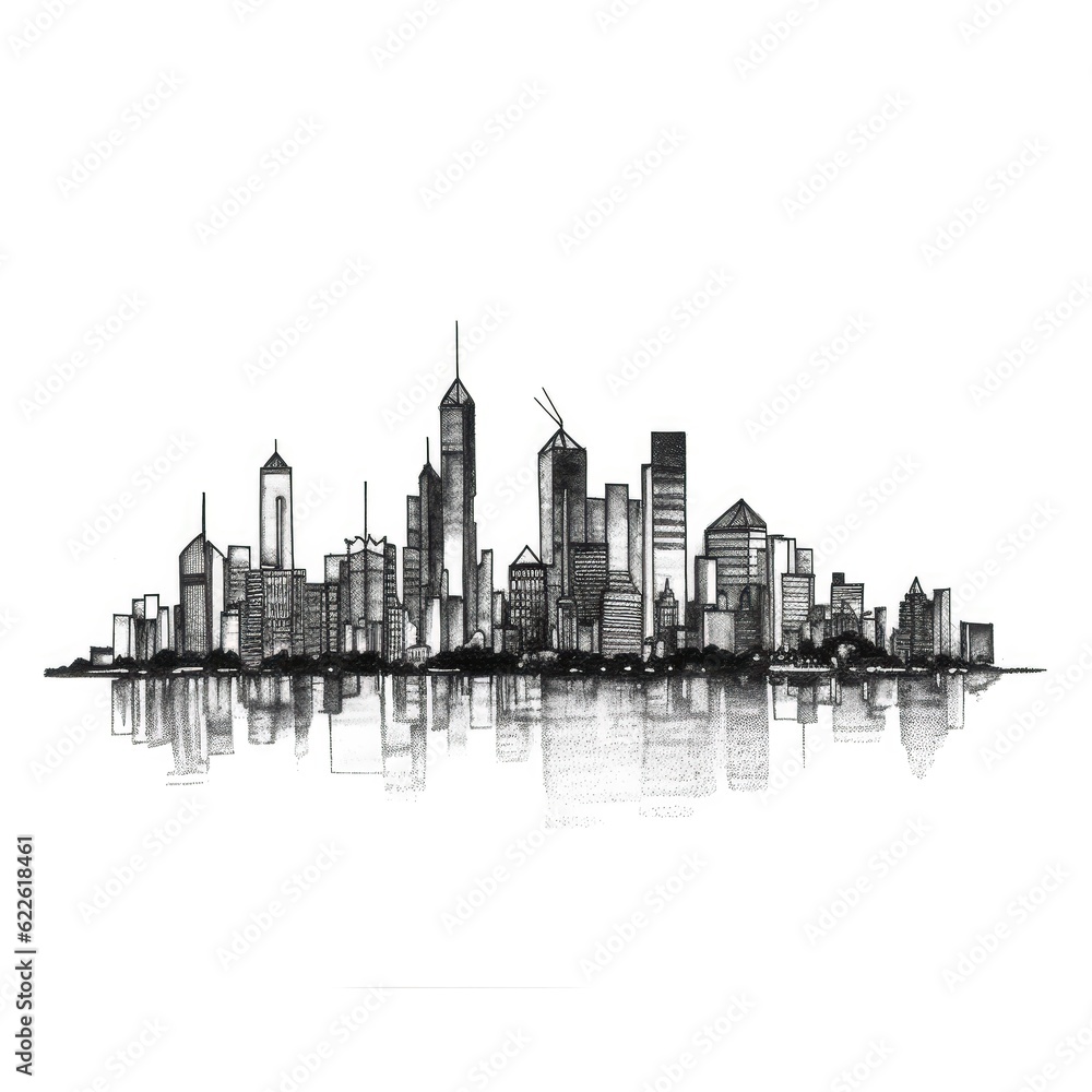 building city skyline ai generated