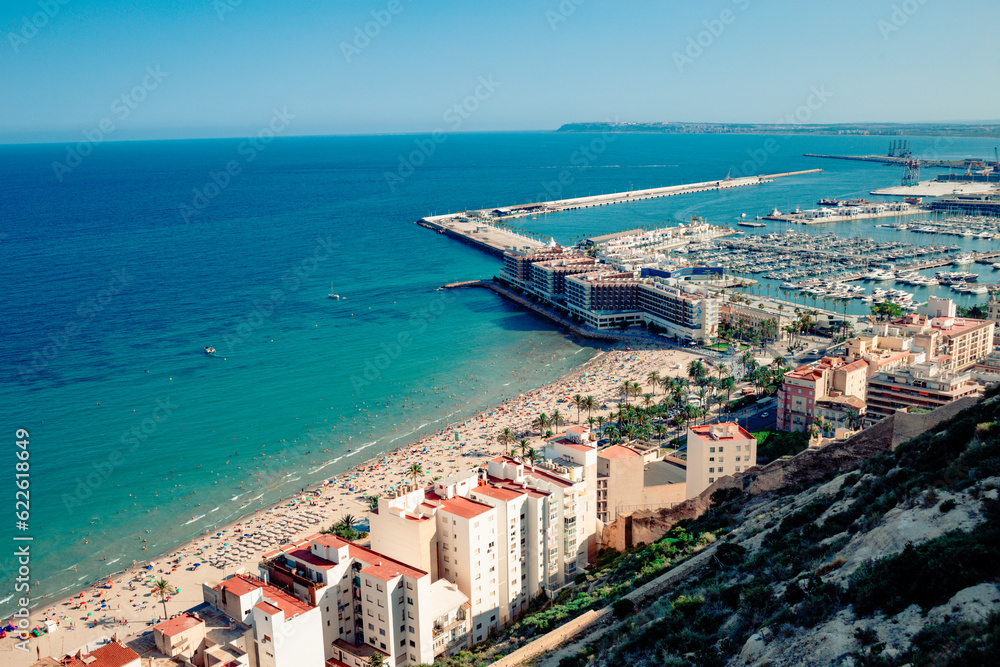 view of the port Alicante Spain