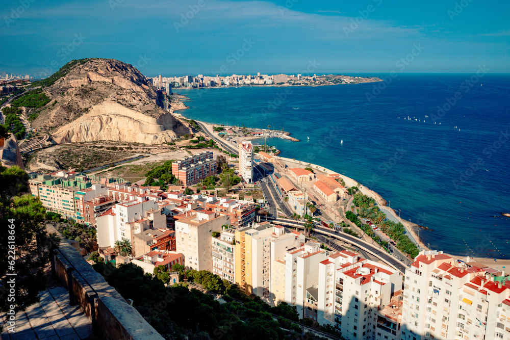 view of the town Alicante Spain