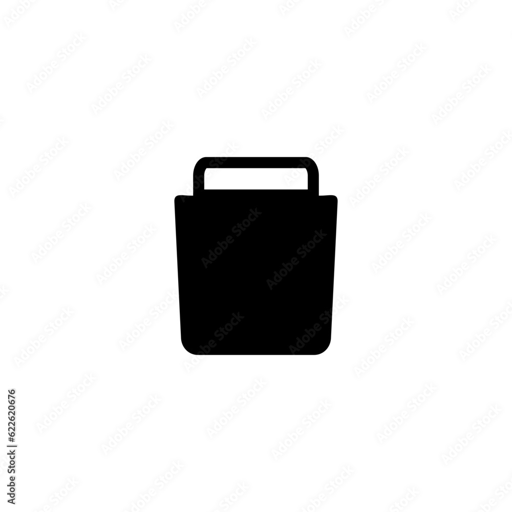 Cooler bag icon, picnic bag isolated on white background Cooler bag icon, picnic bag isolated on white background
