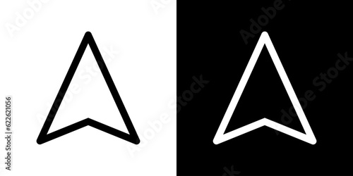 North direction. Compass vector arrow. Set of isolated icon arrow. North vector graphic illustration.