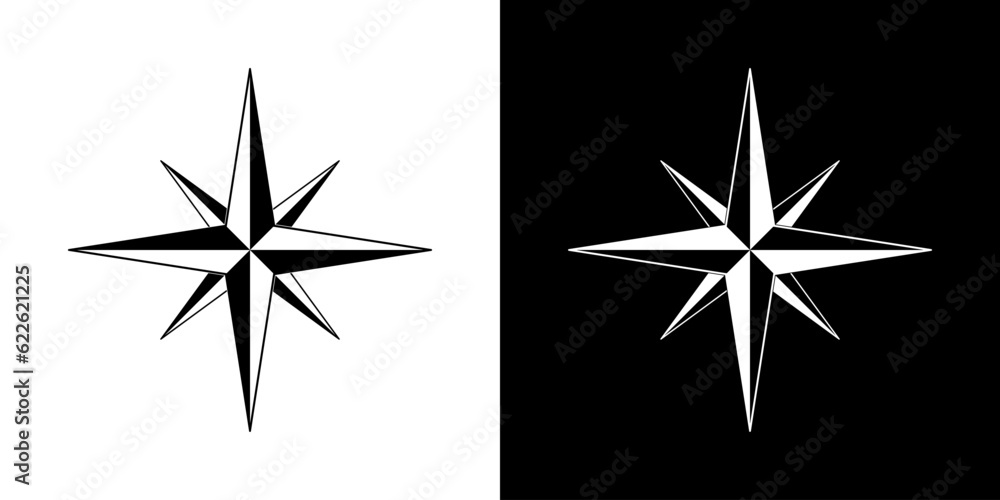 North direction. Compass vector arrow. Set of isolated icon arrow. North vector graphic illustration. North direction. Compass vector arrow. Set of isolated icon arrow. North vector graphic illustration.