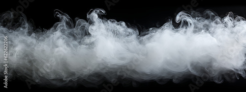 Fog / smoke isolated on black background