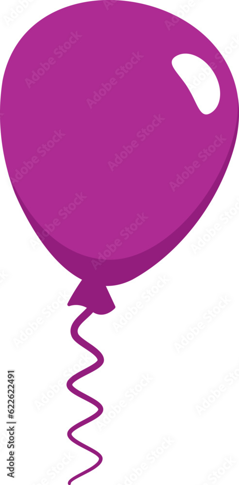 Colored Birthday Balloon