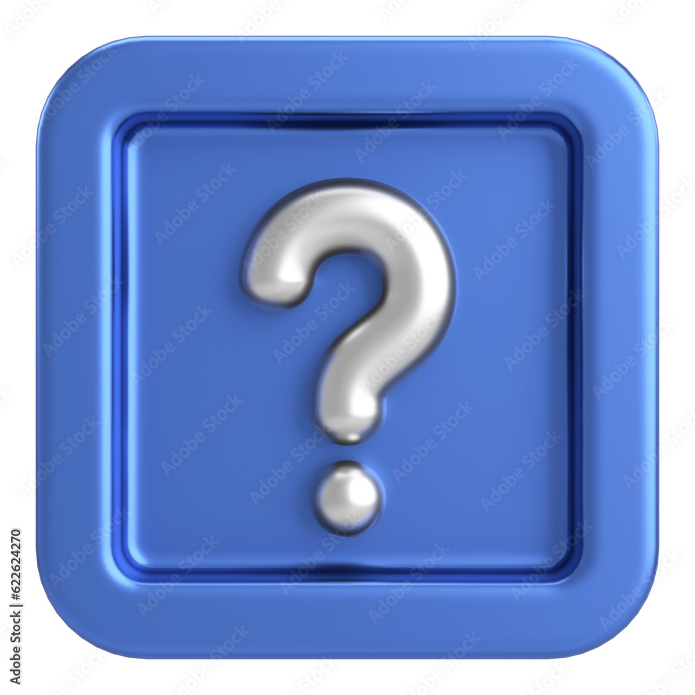 Question mark sign. 3D illustration. Question mark sign. 3D illustration.