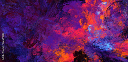 Art paint. Dark purple abstract background. Fractal artwork for creative graphic design