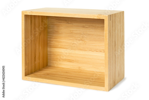 Bamboo box isolated