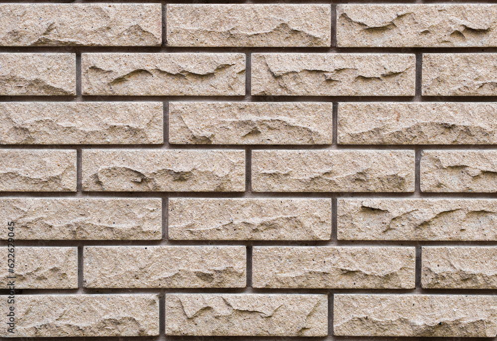 Textured clinker brickwork surface with deep seams Textured clinker brickwork surface with deep seams