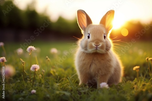Adorable Bunny  Generative AI