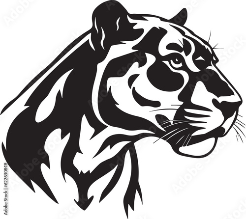 Wallpaper Mural Panther Black And White, Vector Template Set for Cutting and Printing Torontodigital.ca