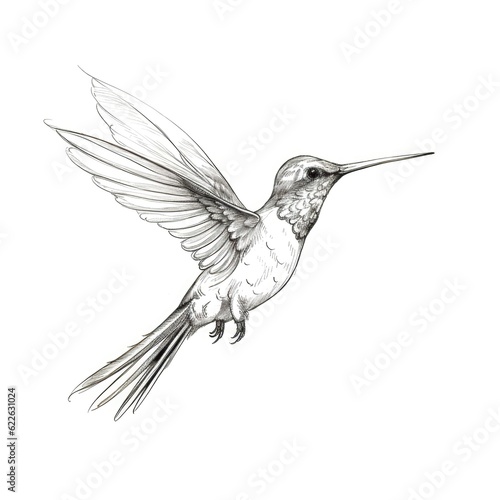 nature beautiful hummingbird ai generated © sevector