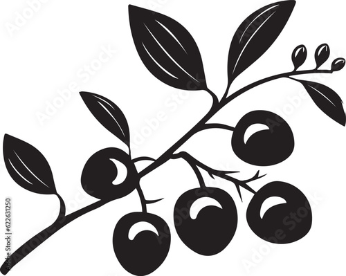 Sloe Black And White, Vector Template Set for Cutting and Printing