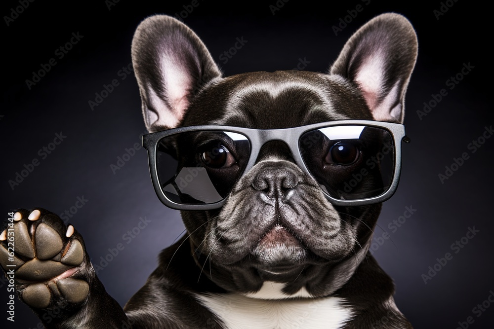 french bulldog in sunglasses