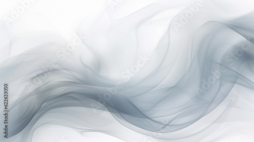 Generative AI image of abstract grey smoke movement backdrop: Mysterious tendrils of soft grey smoke undulate and twist, creating an enigmatic ambiance that invites contemplation and intrigue.