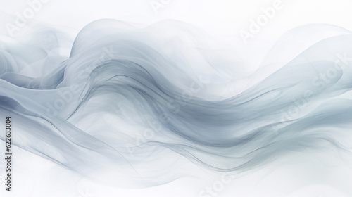 Generative AI image of abstract grey smoke movement backdrop: Mysterious tendrils of soft grey smoke undulate and twist, creating an enigmatic ambiance that invites contemplation and intrigue.