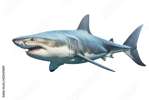 Shark on the white background  isolated