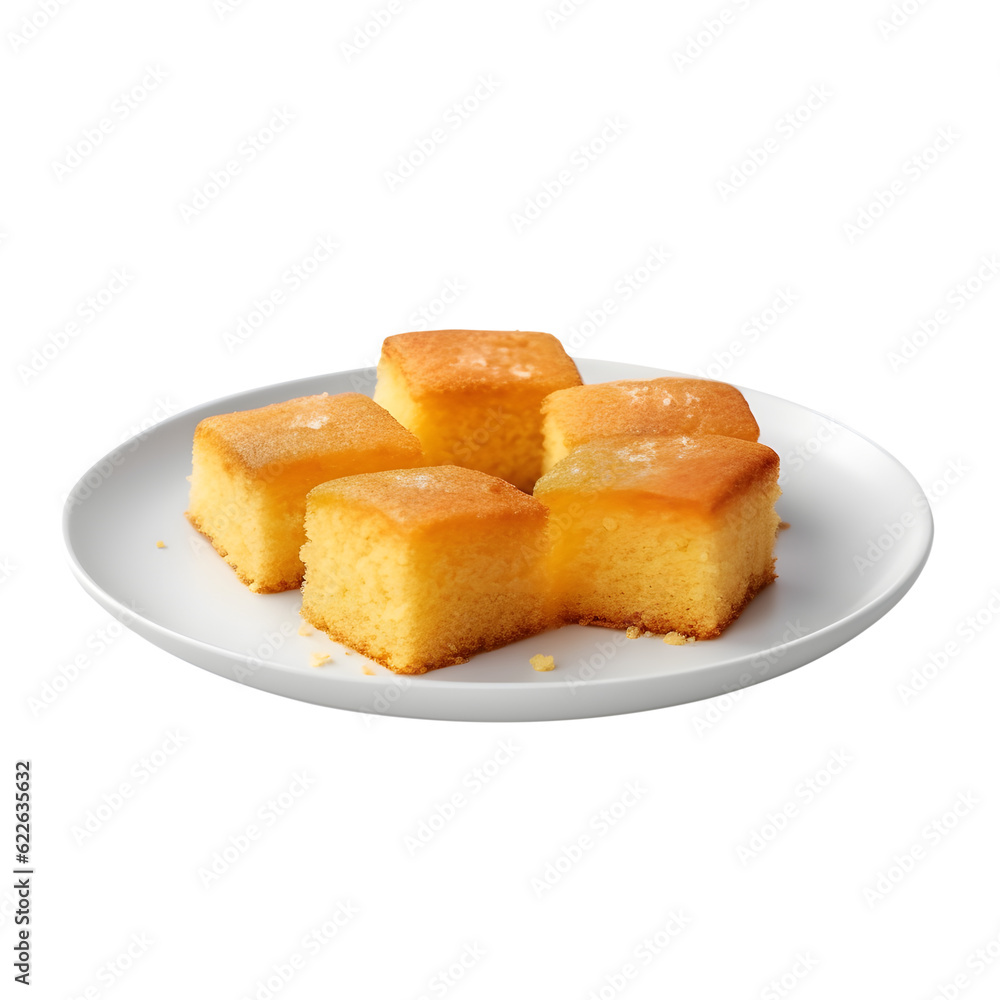 cornbread served on a beautiful plate, transparent png food cornbread served on a beautiful plate, transparent png food