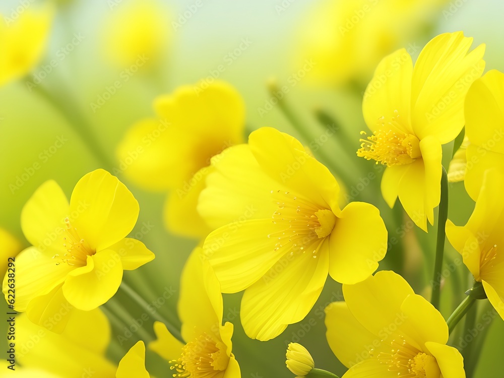 Fototapeta premium yellow daffodils in spring