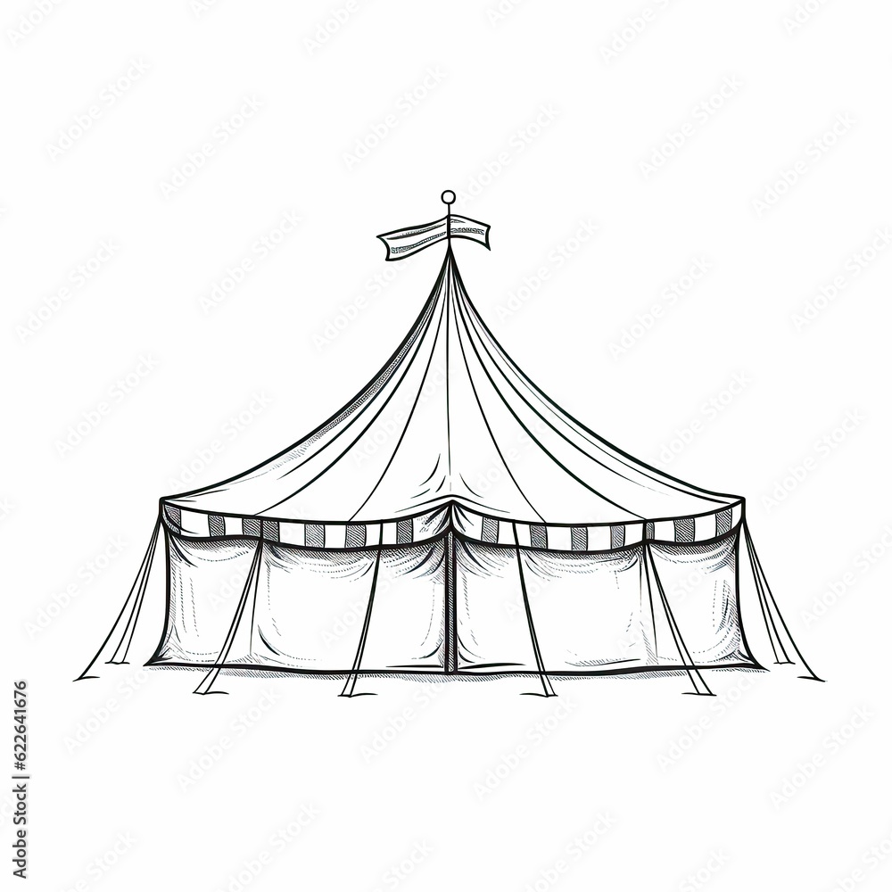 carnival circus tent ai generated