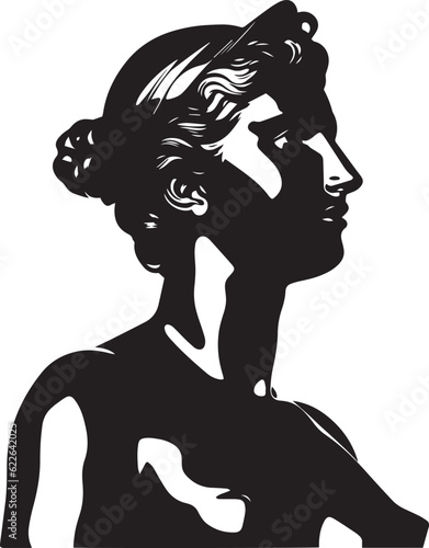 Ancient greek sculptures Venus Miloska, Greece mythology sculptures Venus Miloska, Vector Illustration, SVG