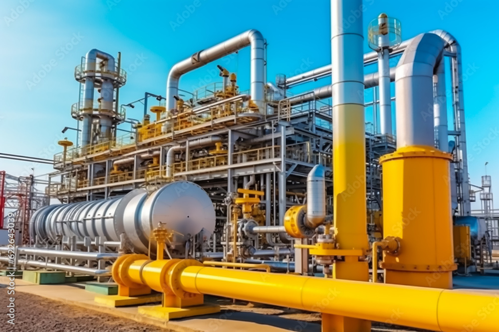 Beautiful photography of Chemical industry. Generative AI Beautiful photography of Chemical industry. Generative AI