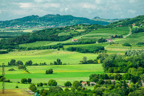 Billede på lærred Classical hungarian landscape of Balaton Highlands, Kali-Basin, Hungary