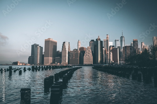 Downtown New York from Pier One, Brooklyn