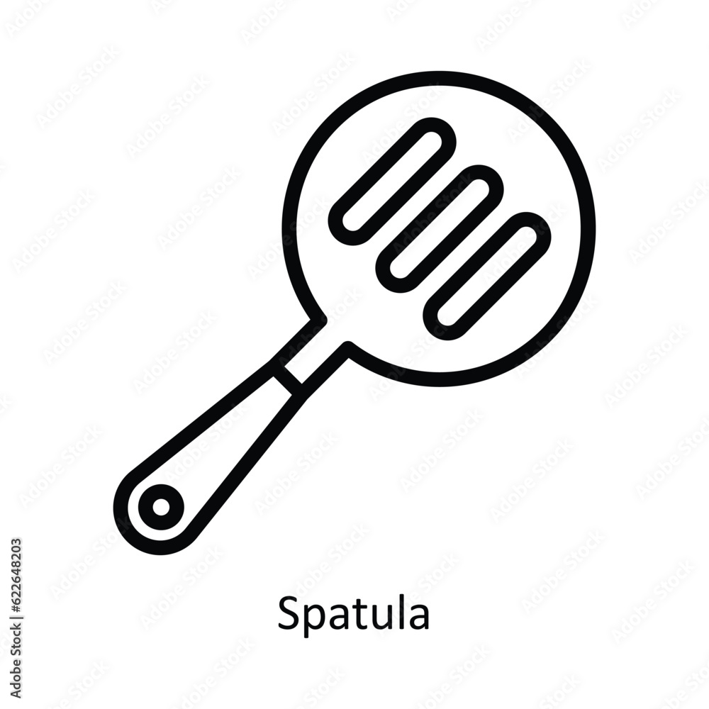 Spatula Vector outline Icon Design illustration. Kitchen and home Symbol on White background EPS 10 File Spatula Vector outline Icon Design illustration. Kitchen and home Symbol on White background EPS 10 File