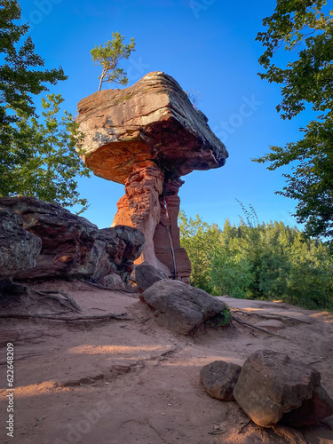 Devil's Table in Hinterweidenthal, Palatinate Forest, Germany