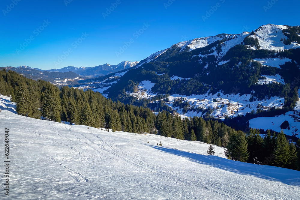Ski region of Kleinwalsertal, Austria
