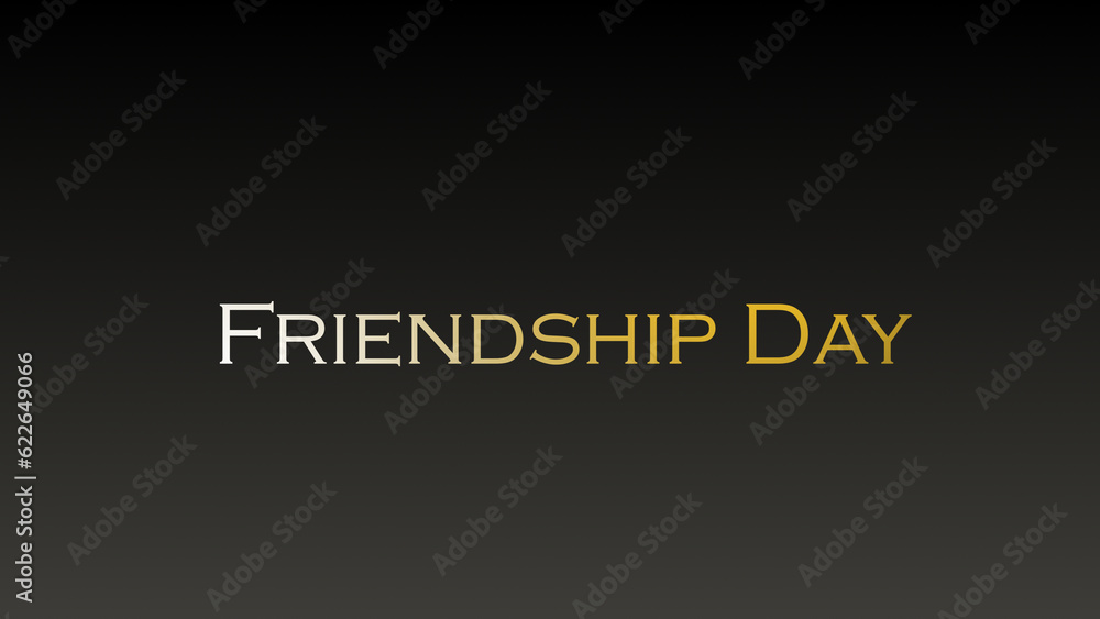 Happy Friendship Day Text Animation in gold color Text on colorful gradient background Happy Friendship Day Text Animation in gold color Text on colorful gradient background