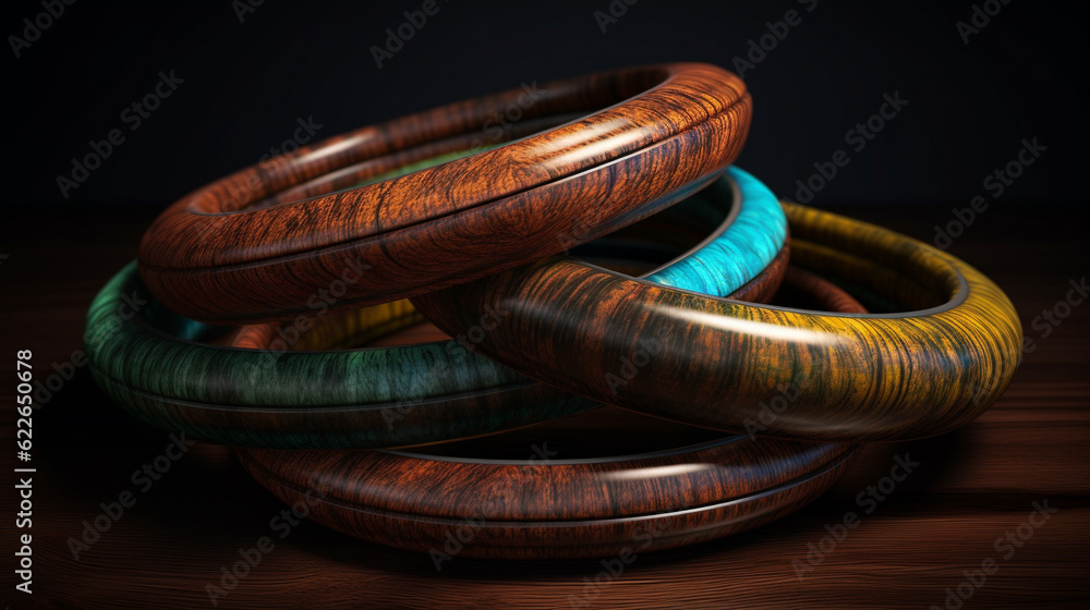 bangles on a wooden surface HD 8K wallpaper Stock Photographic Image bangles on a wooden surface HD 8K wallpaper Stock Photographic Image