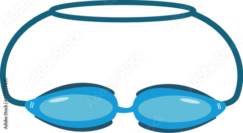 Simple swimming goggles