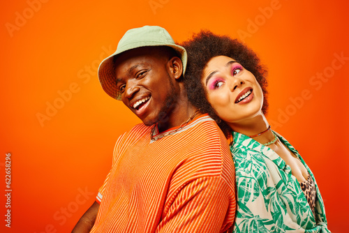 Photography Cheerful young african american man in panama hat looking at camera while standi