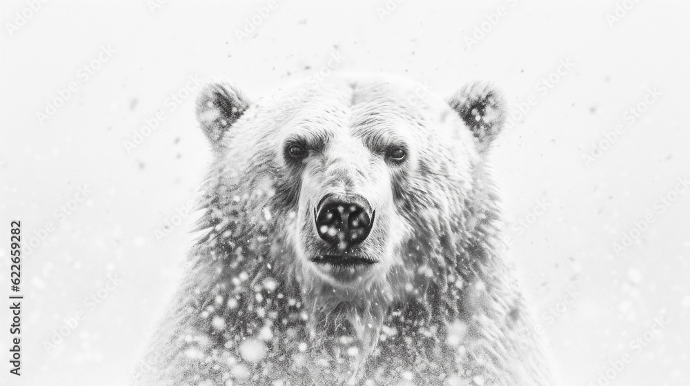 Fototapeta premium polar bear cub HD 8K wallpaper Stock Photographic Image