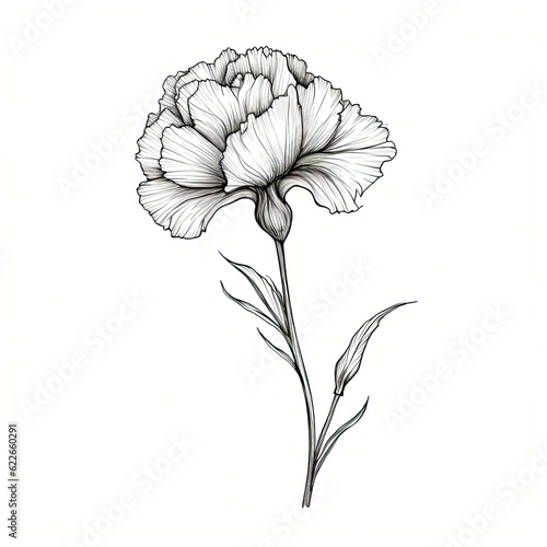 mother Carnation flower ai generated