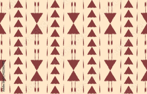 Ethnic abstract ikat art. Aztec ornament print. geometric ethnic pattern seamless  color oriental.  Design for background ,curtain, carpet, wallpaper, clothing, wrapping, Batik, vector illustration.