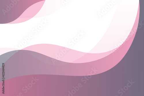 Gradient wavy style banner background. Vector.