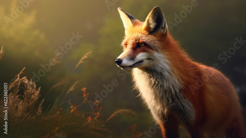 red fox vulpes HD 8K wallpaper Stock Photographic Image