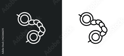 slavery in the united states outline icon in white and black colors. slavery in the united states flat vector icon from united states of america collection for web, mobile apps and ui.