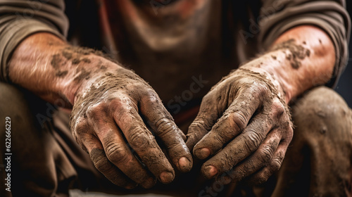 a worker's hands hard work and dedication that goes into their craft labor day, AI Generative