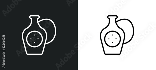 baste outline icon in white and black colors. baste flat vector icon from united states of america collection for web, mobile apps and ui.