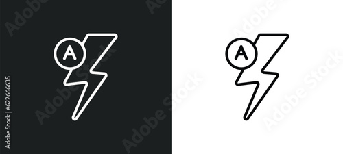 automatic flash outline icon in white and black colors. automatic flash flat vector icon from ultimate glyphicons collection for web, mobile apps and ui.