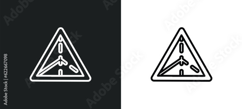 triangular pyramid outline icon in white and black colors. triangular pyramid flat vector icon from user interface collection for web, mobile apps and ui.