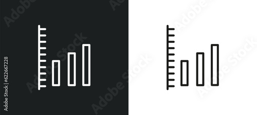 multiple variable lines outline icon in white and black colors. multiple variable lines flat vector icon from user interface collection for web  mobile apps and ui.